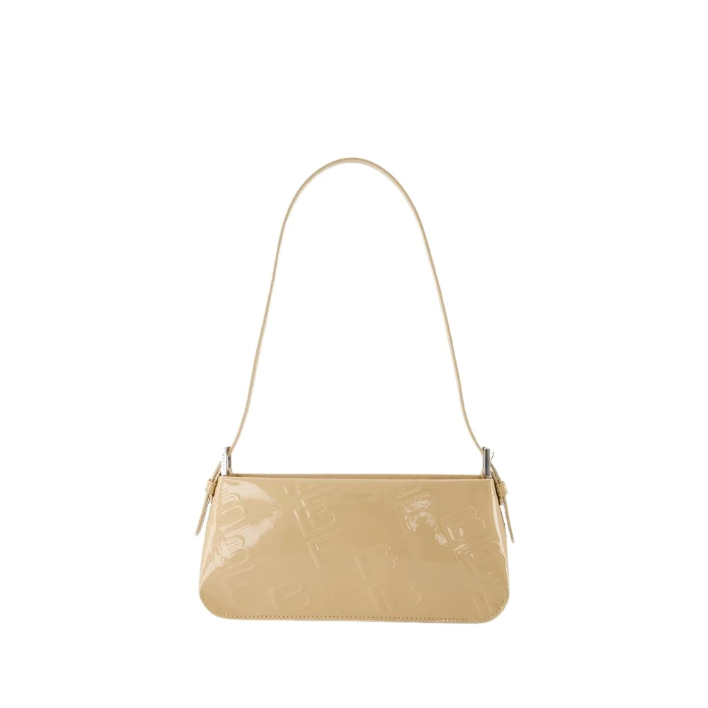 By Far Women's Beige Dulce Patent Leather Hobo Bag