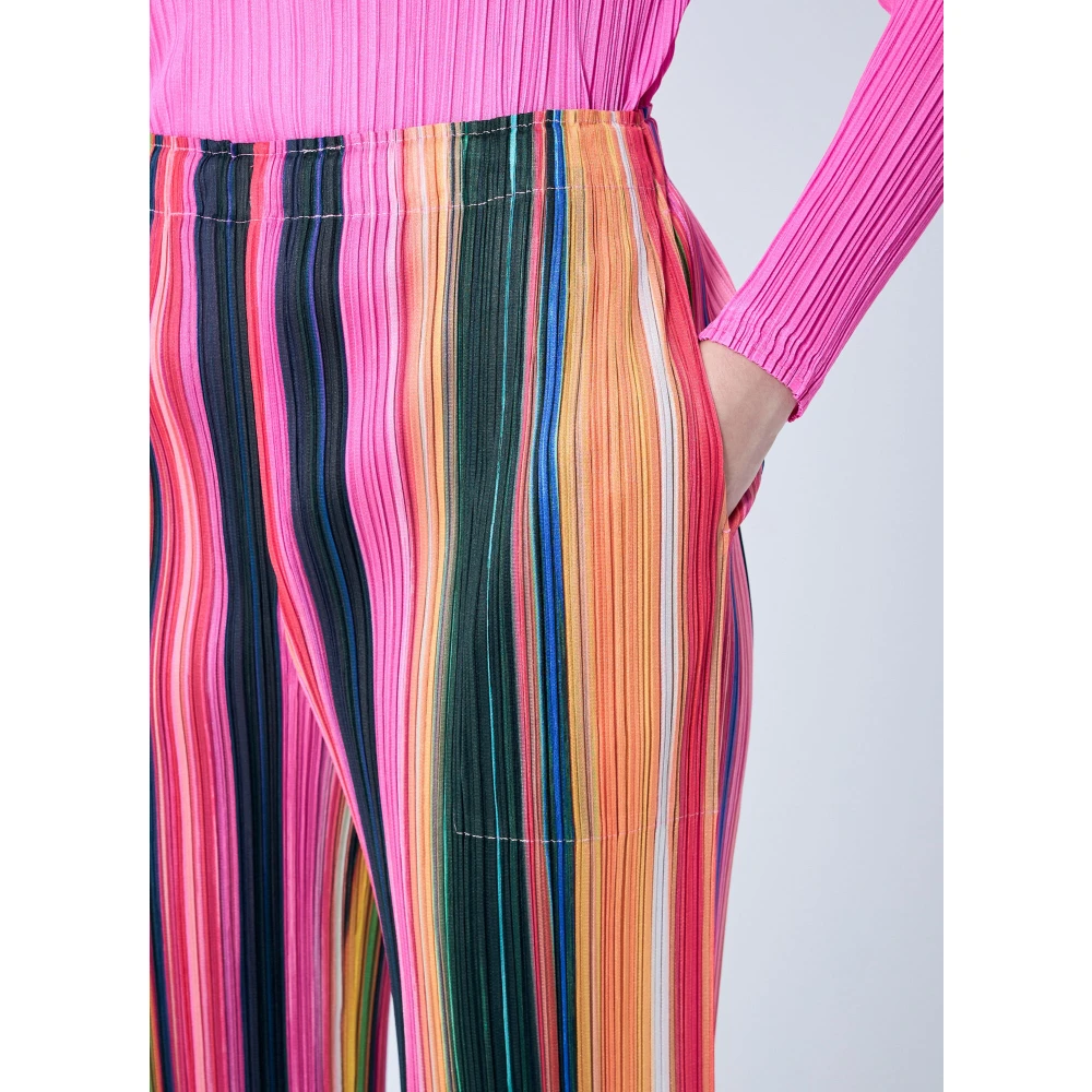 Issey Miyake Geplooide Warp Broek Multicolor Dames