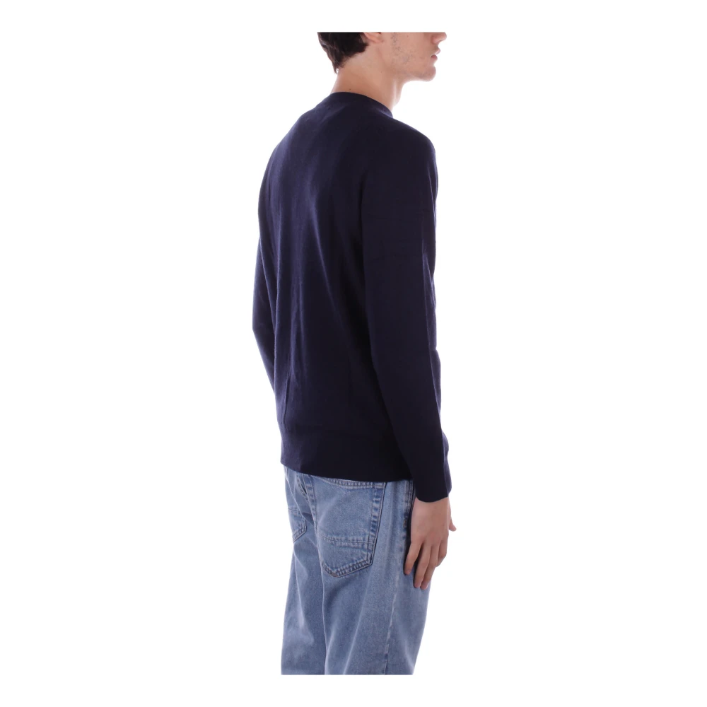 Saint Barth Logo Front Sweaters Blue Heren