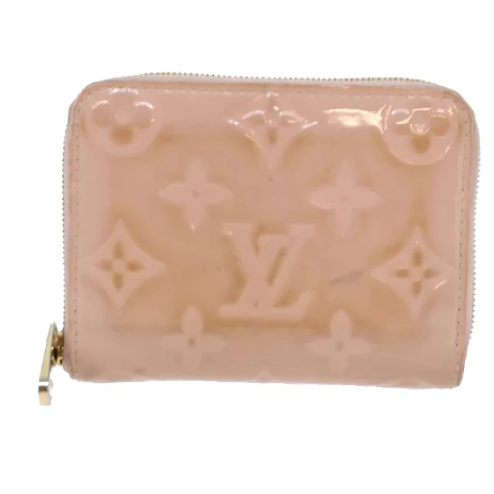 Pre-owned Rosa skinn Louis Vuitton lommebok