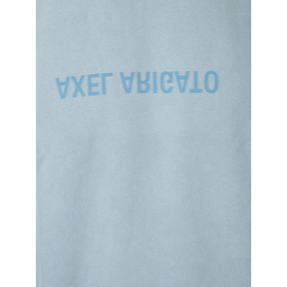 Axel Arigato Lichtblauw Distort Logo T-shirt Blue Heren