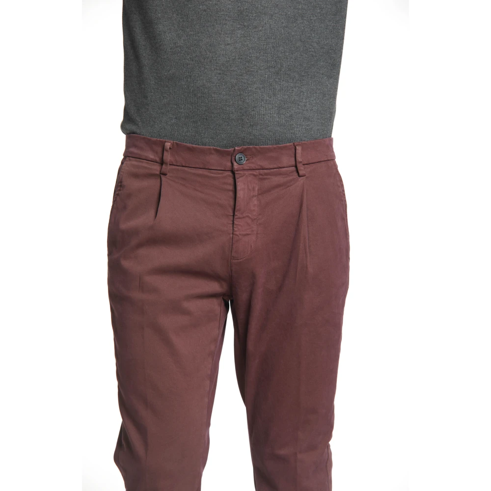 Mason's Bordeaux Carrot Fit Chinos Osaka Red Heren