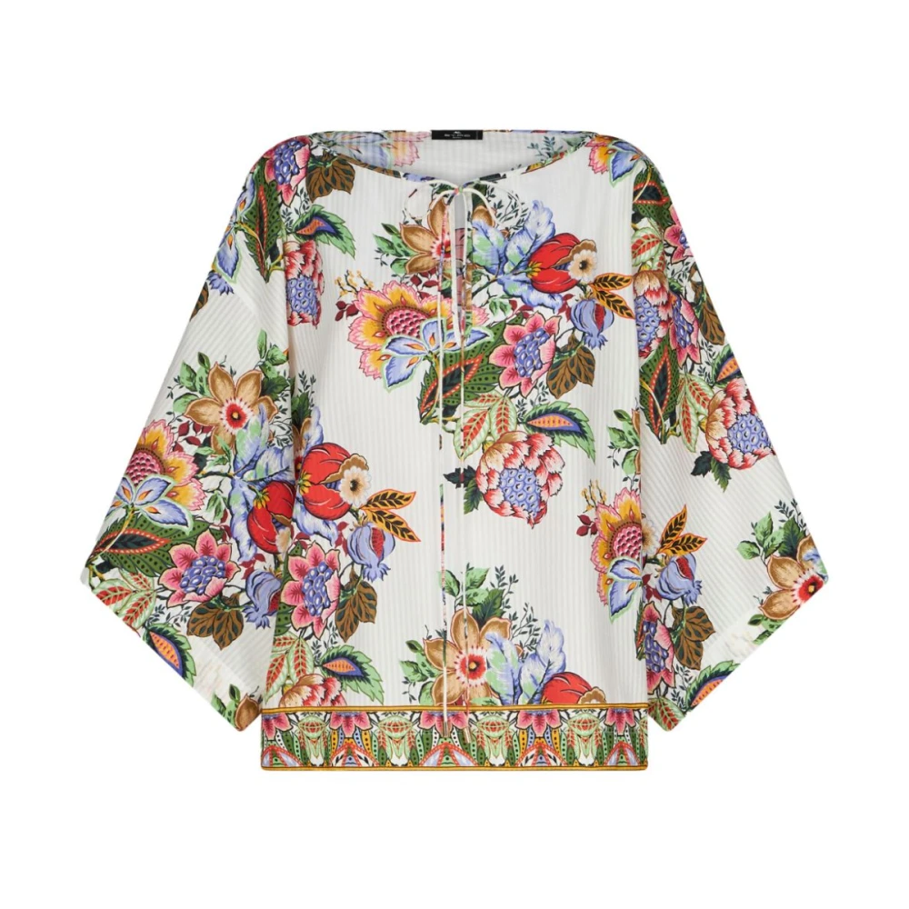 Etro Women's Multicolor Blouses, Xs, Bouquet Blouse