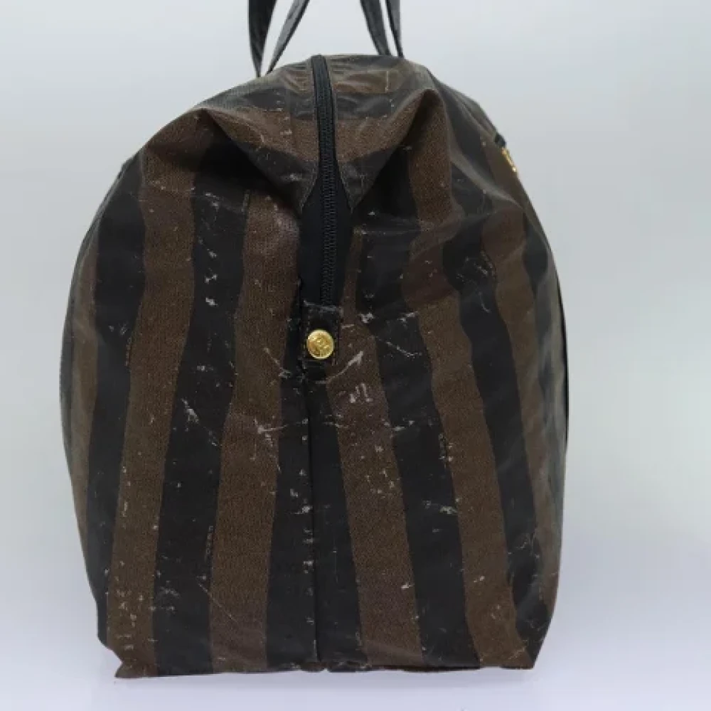 Fendi Vintage Pre-owned Nylon travel-bags Brown Dames