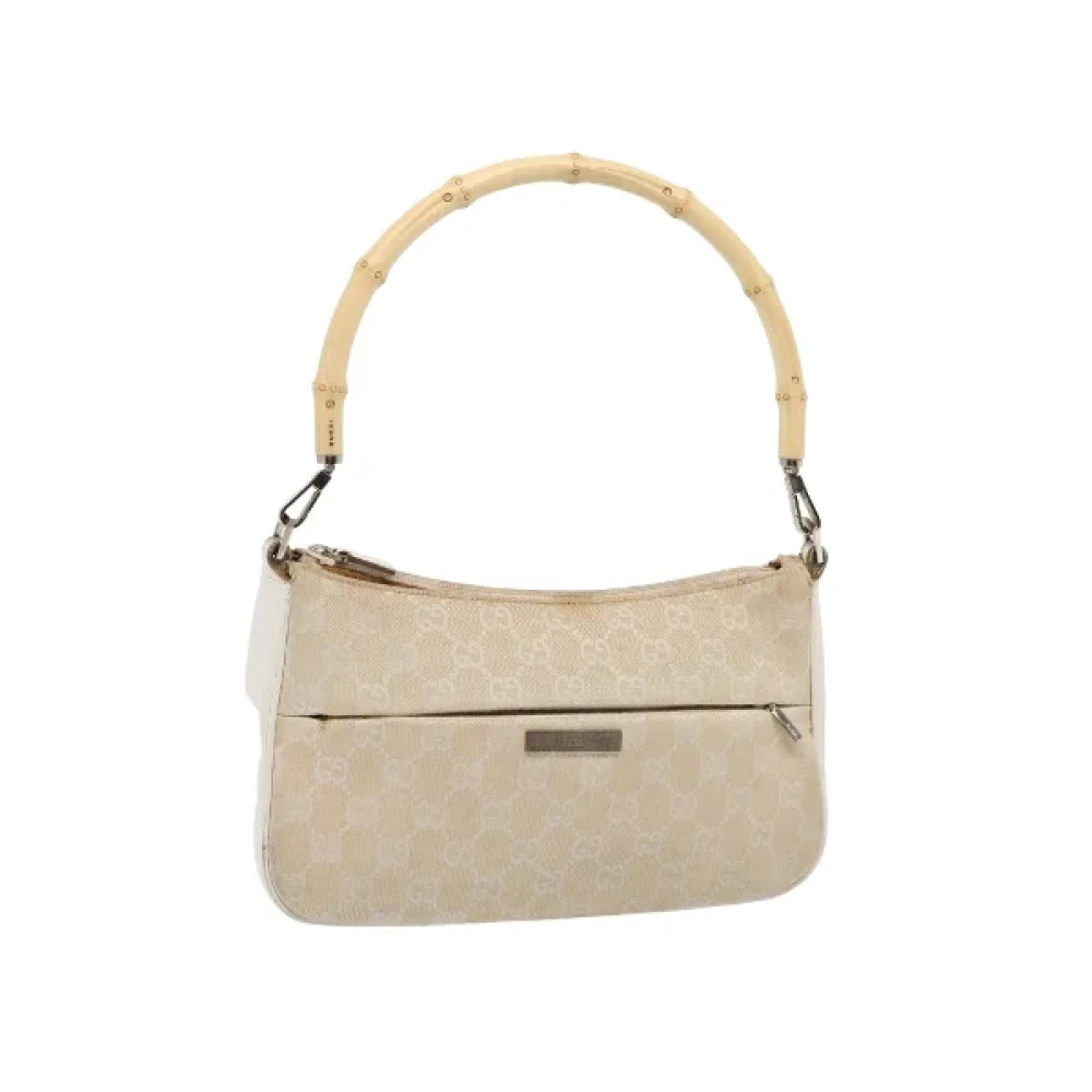 Gucci Vintage Pre-owned Canvas handbags Beige Dames