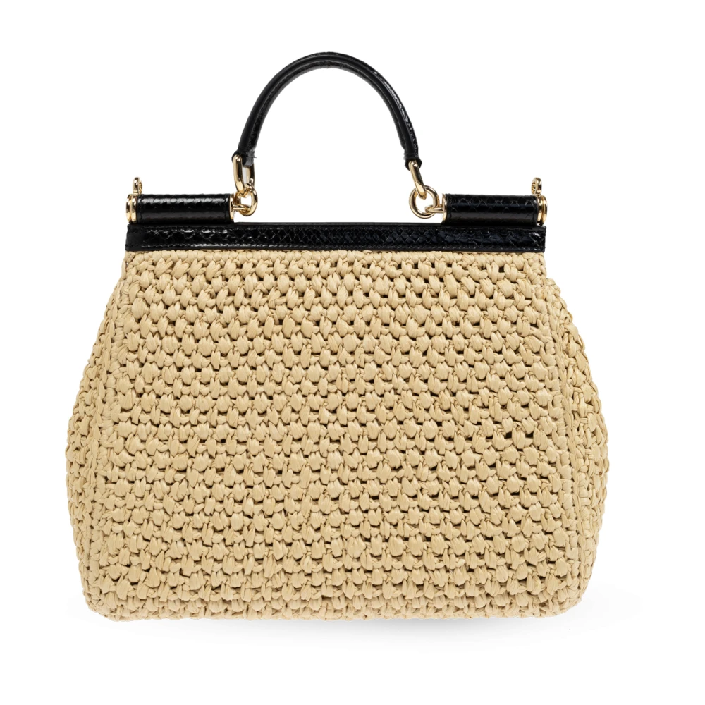Dolce & Gabbana Schoudertas Sicily Beige Dames