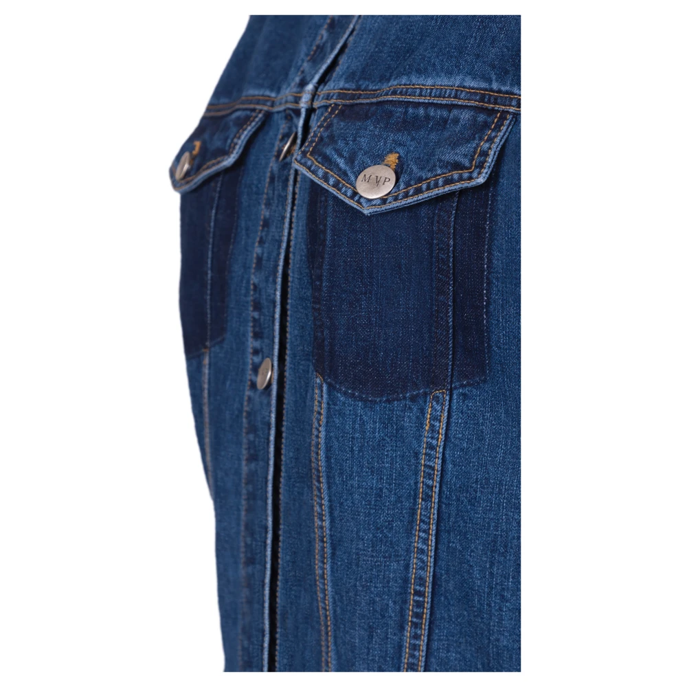 MVP wardrobe Marsala Denim Jack Blue Dames