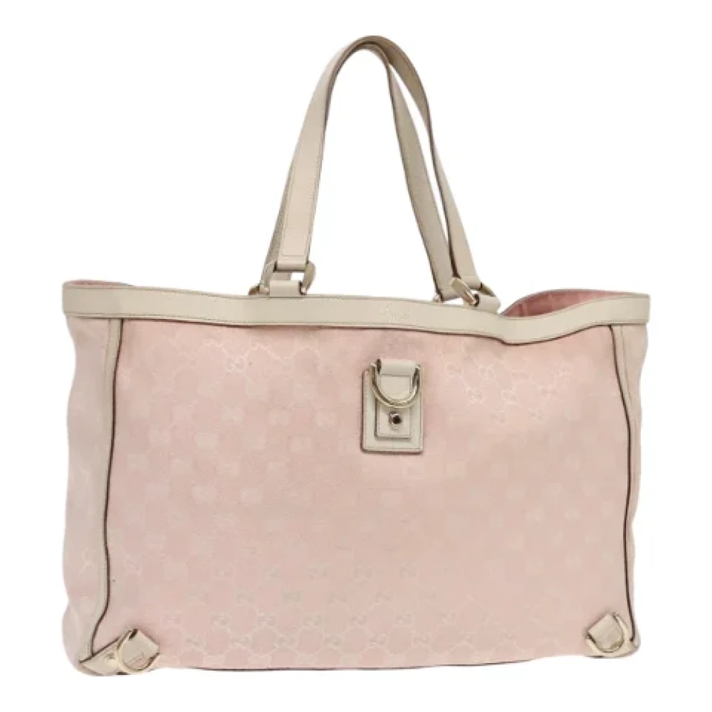 Gucci Vintage Pre-owned Canvas gucci-bags Pink Dames