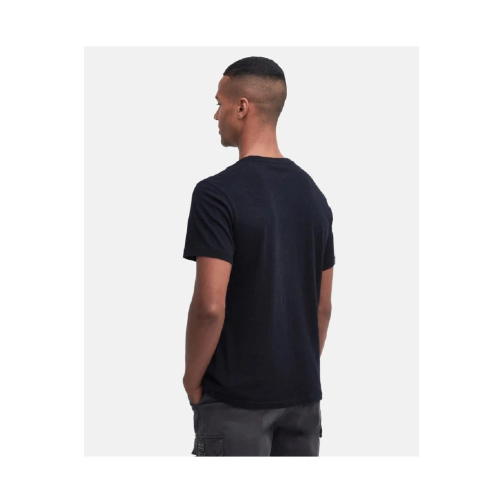 Barbour T-Shirts Black Heren