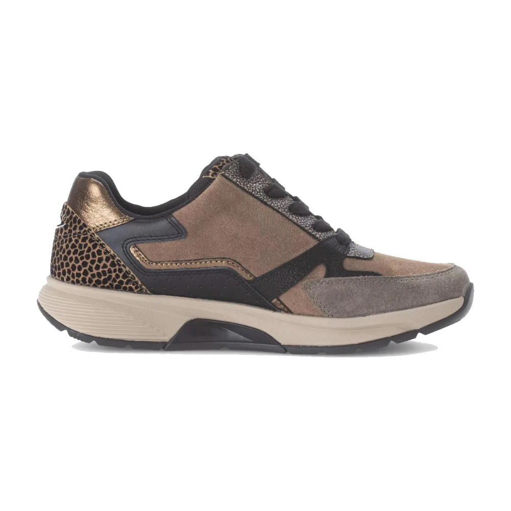 Gabor Rollende Sneaker Suède Dames Schoenen Bruin