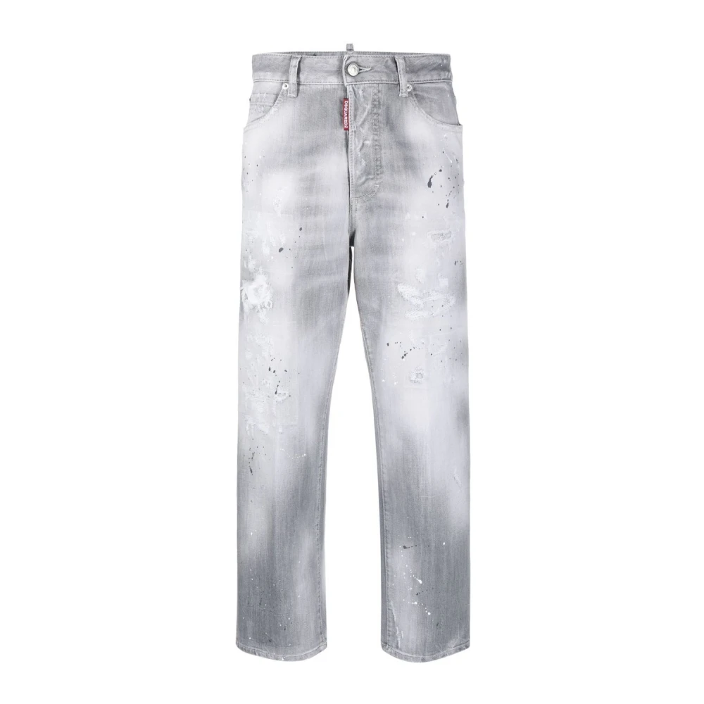 Dsquared2 Straight Jeans Gray Dames