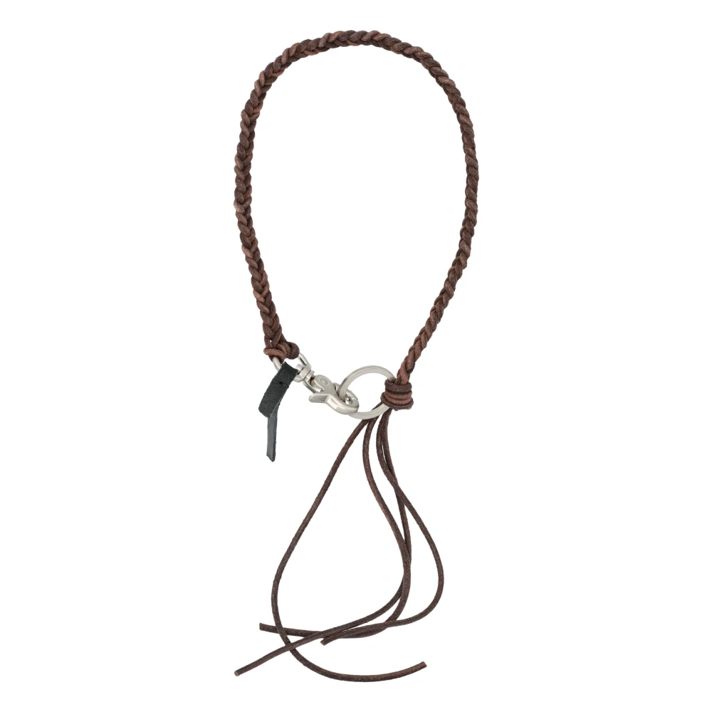 Our Legacy Unisex Brown Braided Ladon Keychain