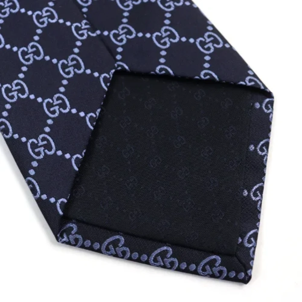 Gucci Vintage Pre-owned Canvas home-office Blue Heren