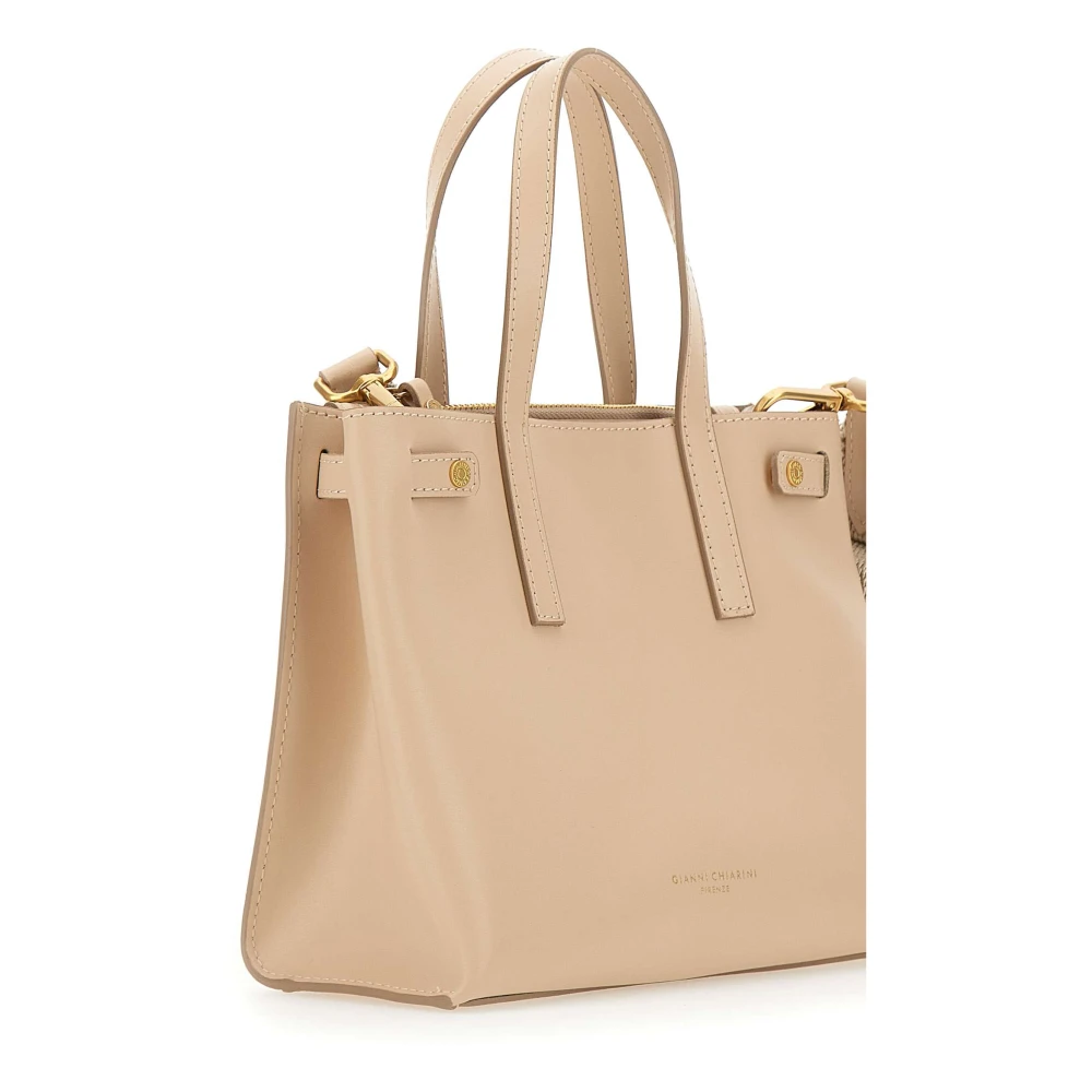 Gianni Chiarini Poederkleurige leren Altea tas Beige Dames