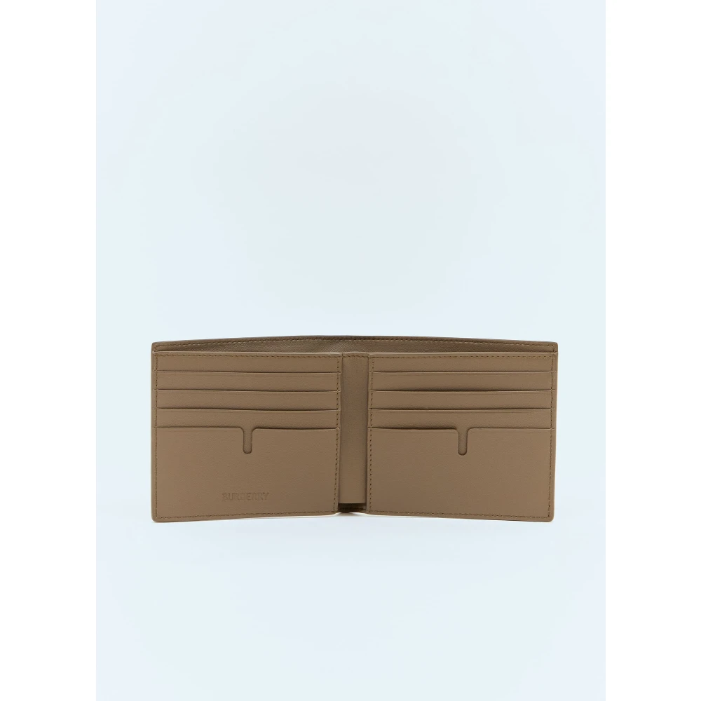 Burberry Check Bi-Fold Portemonnee Beige Heren