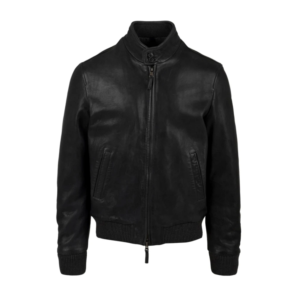The Jack Leathers Stijlvolle Leren Jassen Black Heren