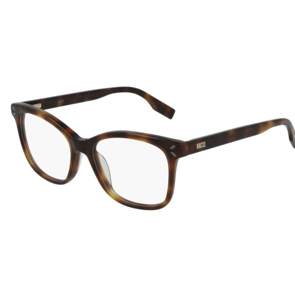 Alexander McQueen Edgy Butterfly Shape Acetate Glasögon Brown, Dam