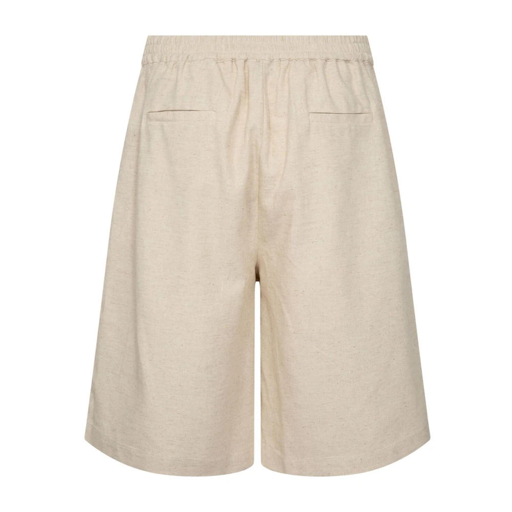 Levete Room Gavin 1 Shorts in Island Fossil Beige Dames