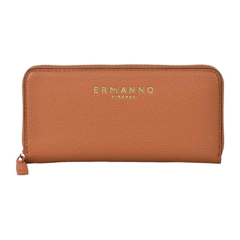Ermanno Scervino Firenze Portemonnee van Polyurethaan Brown Dames