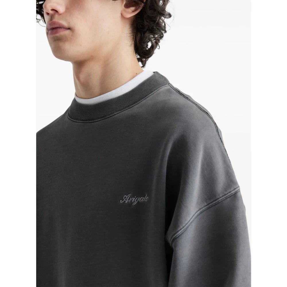 Axel Arigato Honot Gewassen Sweatshirt Gray Heren