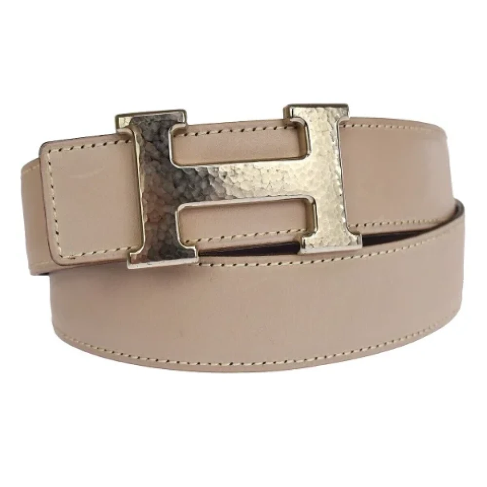Hermès Vintage Pre-owned Leather belts Beige Dames