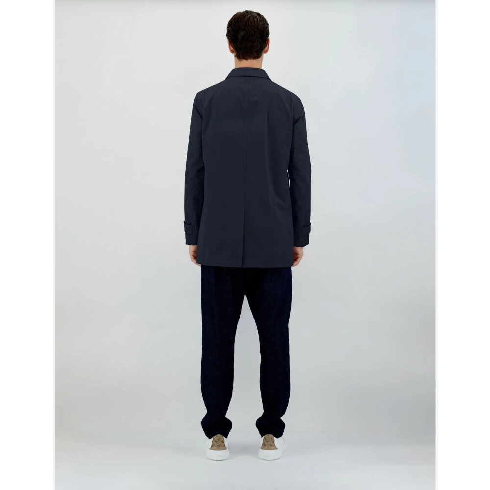 Herno Enkelrijig Jas Blue Heren