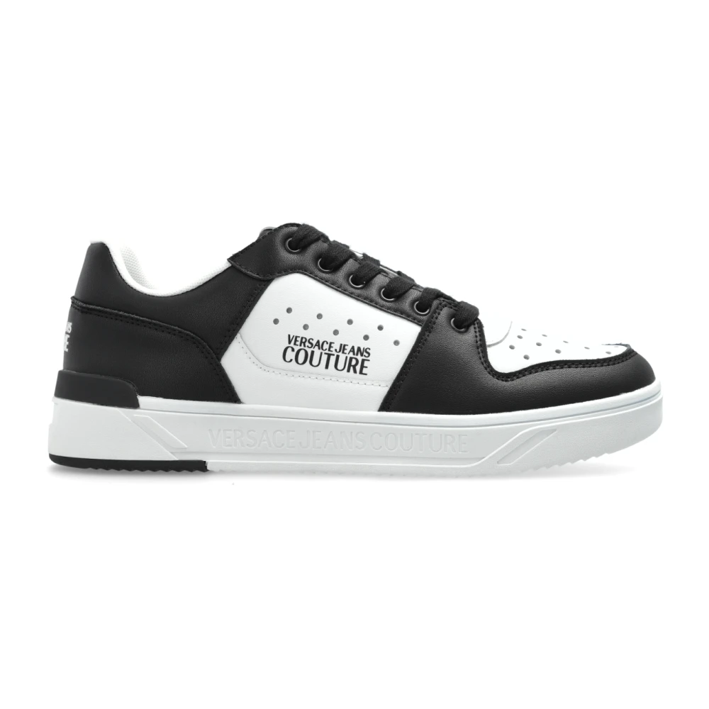 Versace Jeans Couture Black Sneakers, Male, 8 Uk, Trainers With Logo