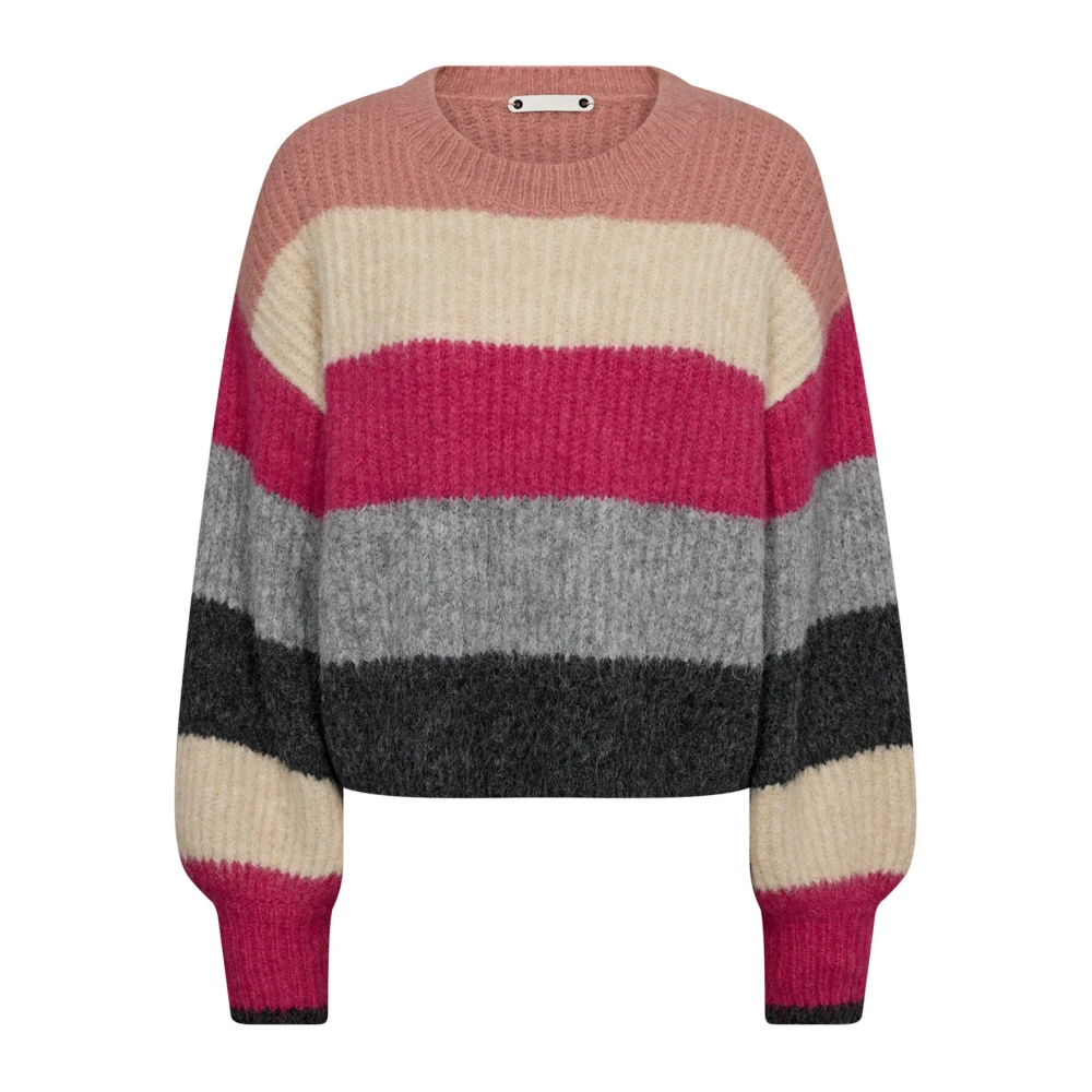 Co'Couture Flash Pink Gebreide Trui Multicolor Dames