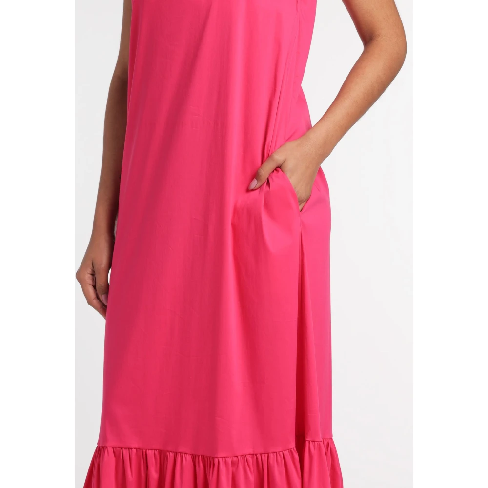 Semicouture Maxi Jurk Pink Dames