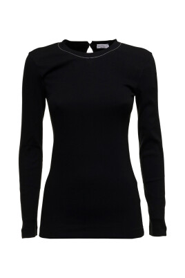 t-shirt-noir-en-coton-avec-col-rond-monile