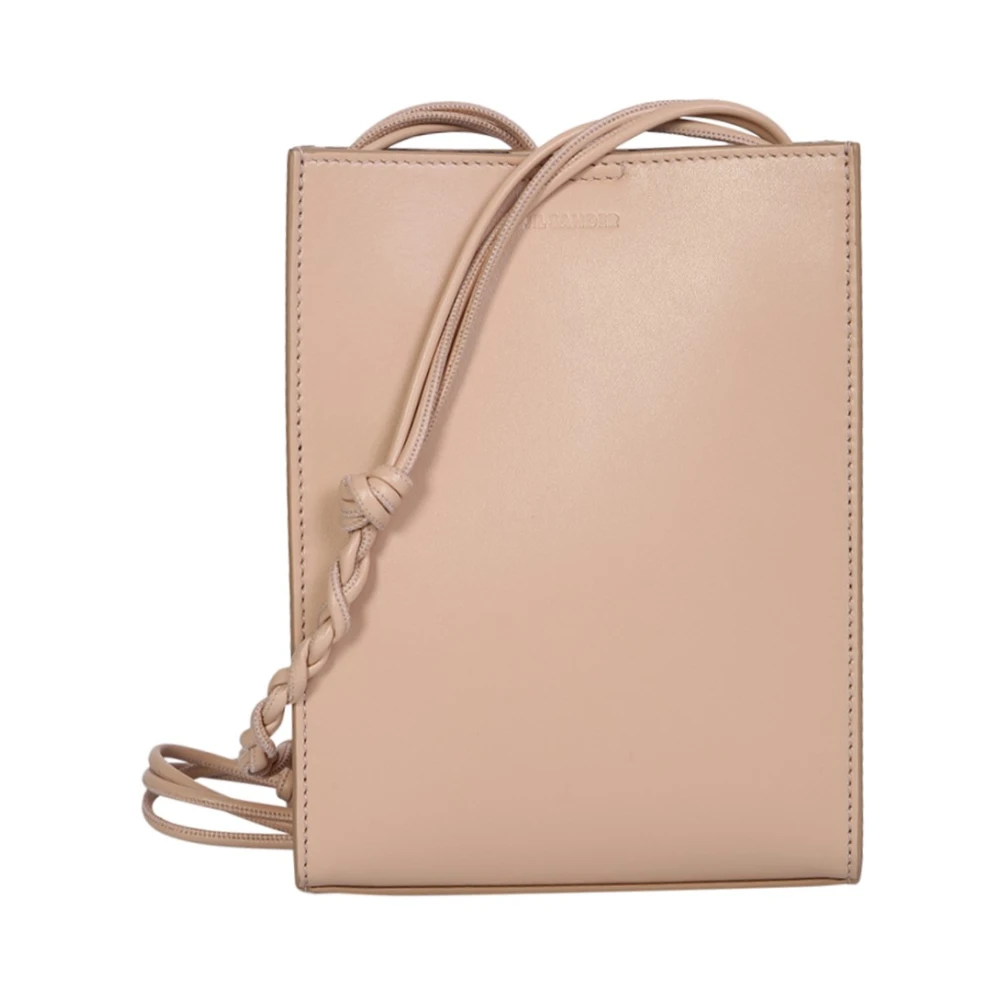 Jil Sander Men's Beige Tangle Small Shoulder Bag - Cross Body Bags - One Size - Bags