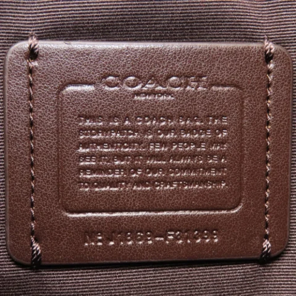 Coach Pre-owned Leather shoulder-bags Beige Dames