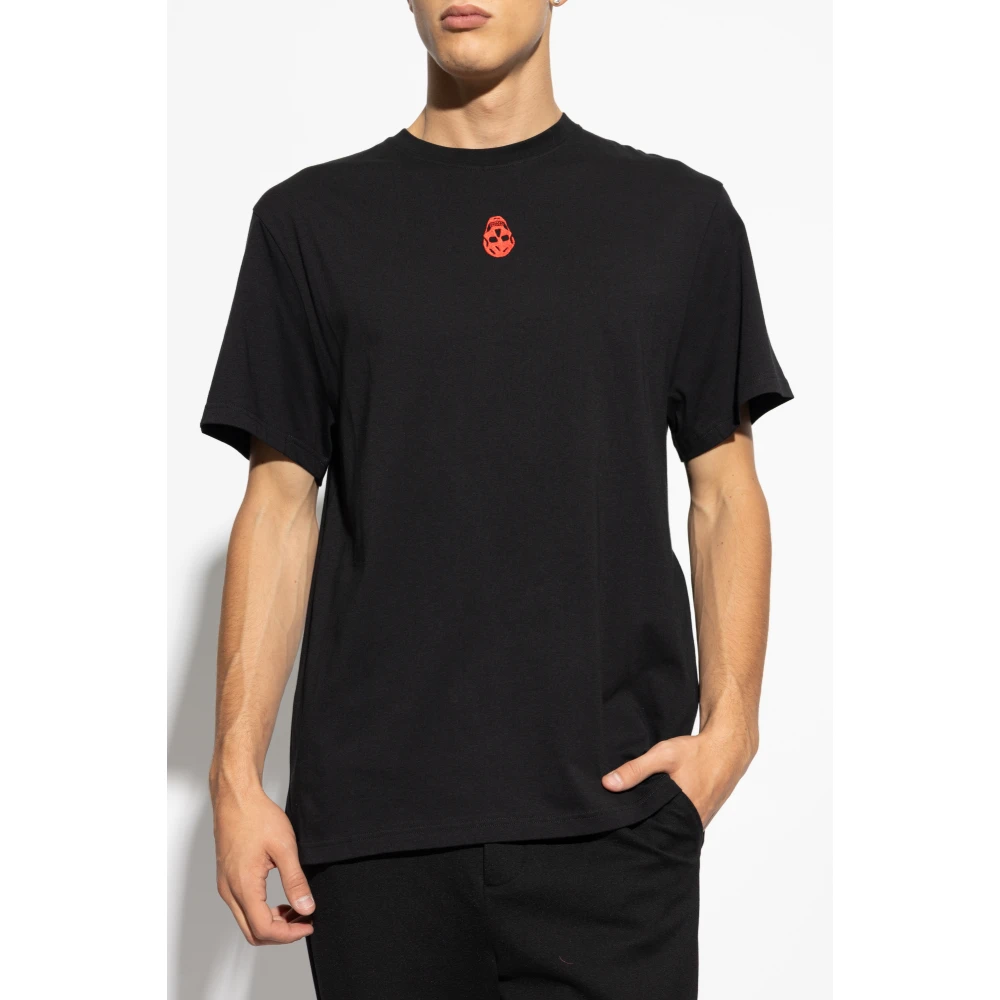 alexander mcqueen T-shirt met logo Black Heren