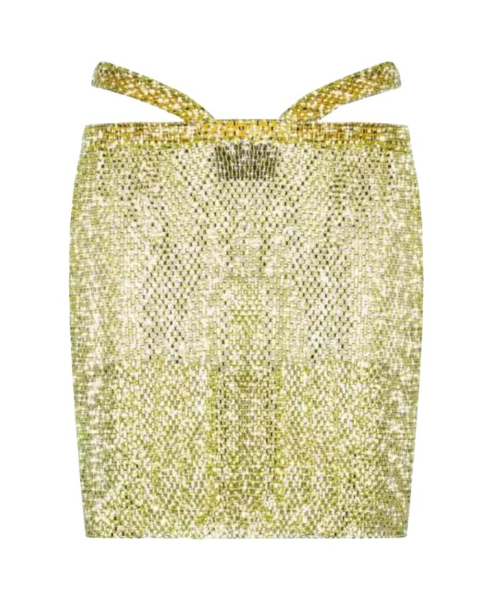 jupe-jaune-en-maille-avec-cristaux