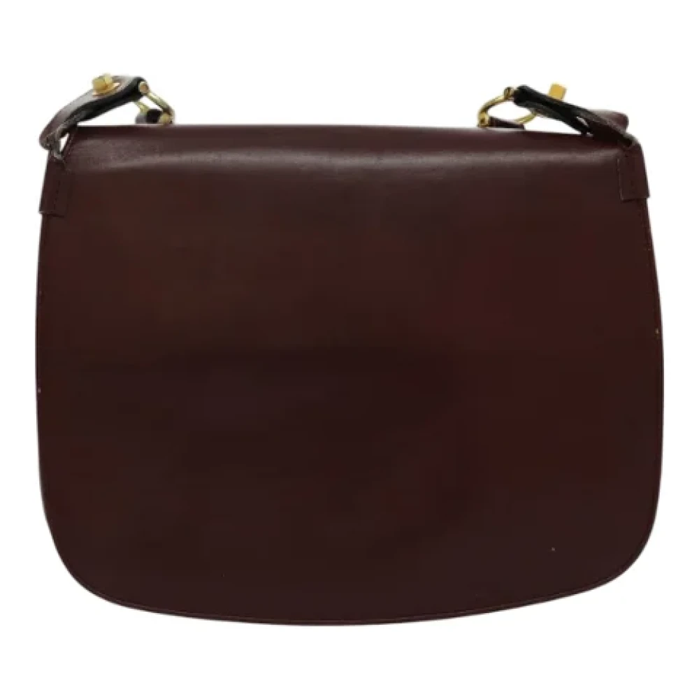 Cartier Vintage Pre-owned Leather shoulder-bags Red Dames