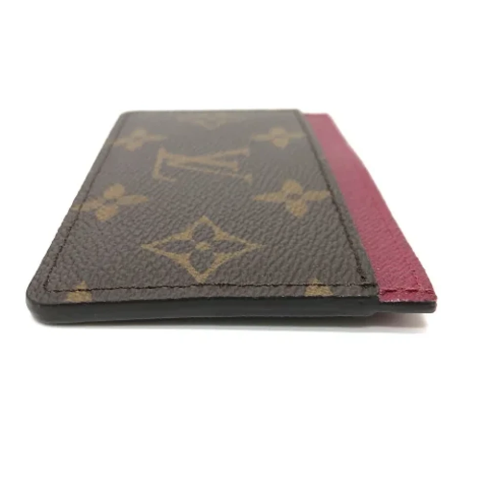 Louis Vuitton Vintage Pre-owned Cotton wallets Brown Dames