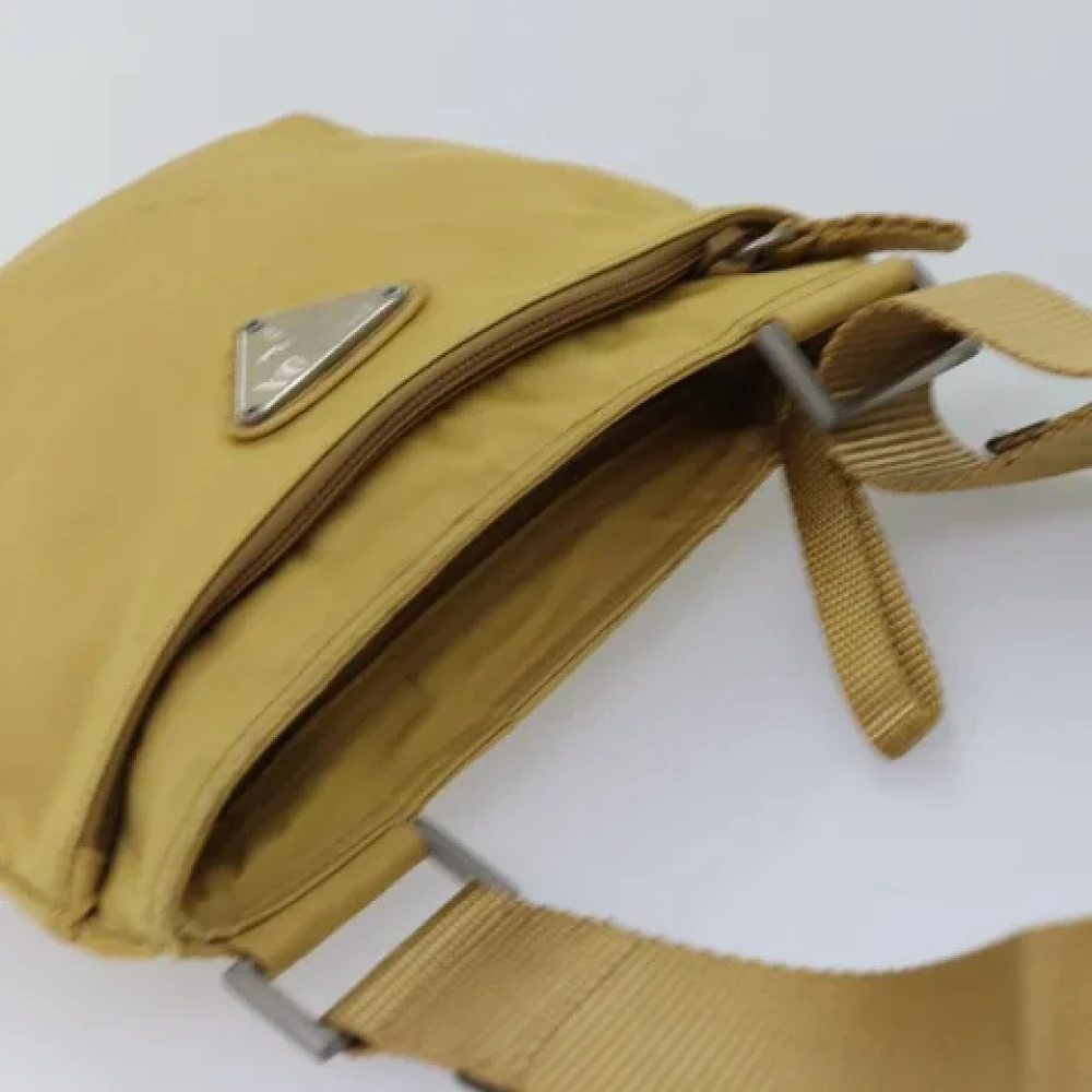 Prada Vintage Pre-owned Nylon prada-bags Yellow Dames