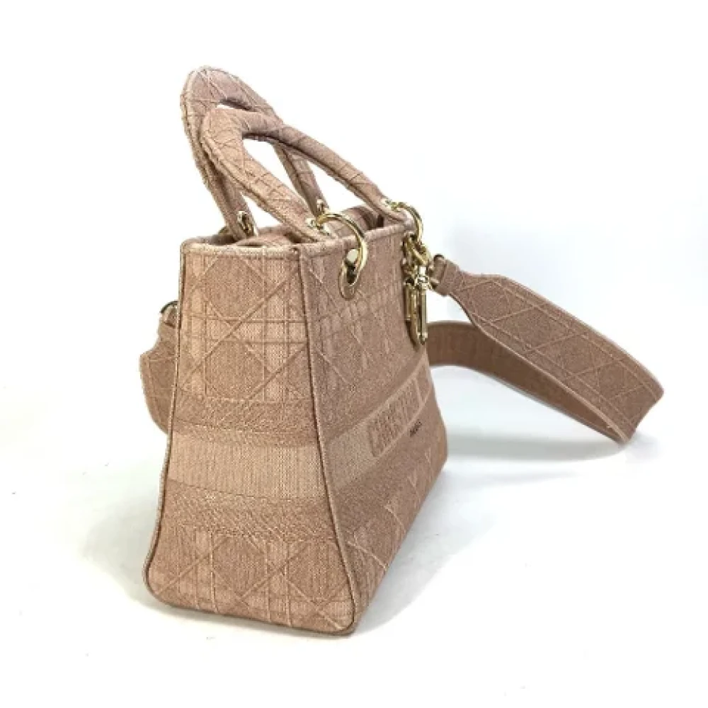 Dior Vintage Pre-owned Cotton dior-bags Pink Dames