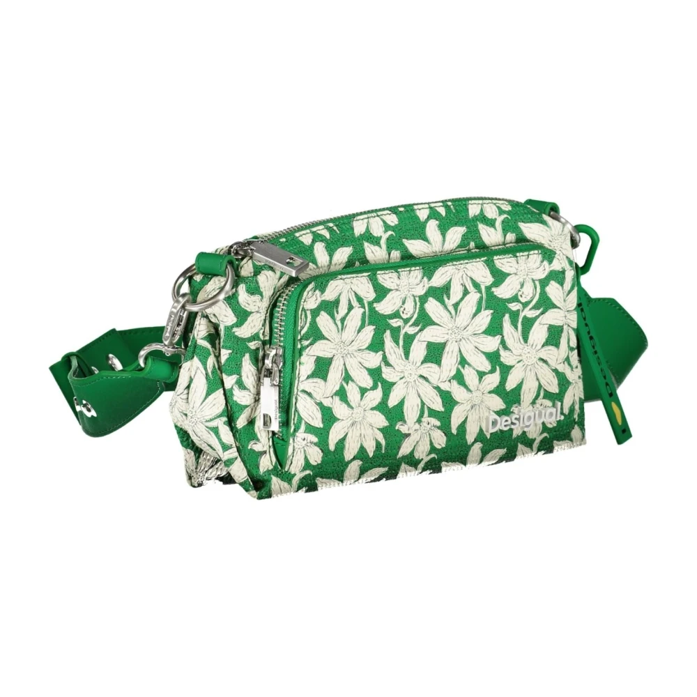 Desigual Groene Schoudertas met Contrastdetails Green Dames