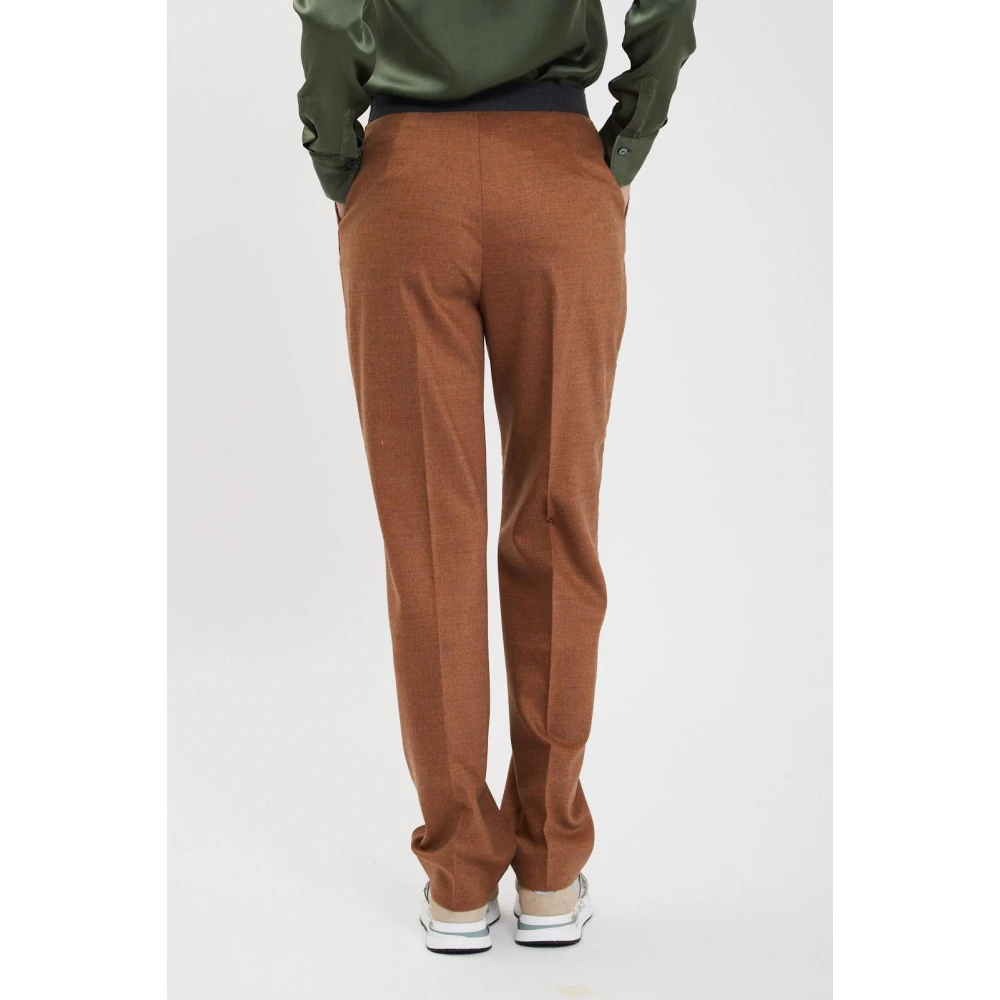 Via Masini 80 Stijlvolle Herenbroek Brown Dames