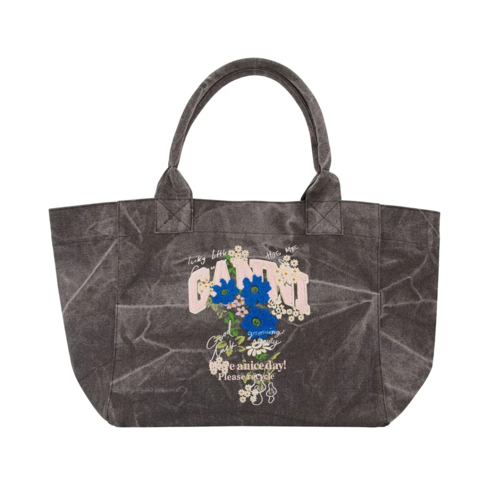 Ganni Donna Grigio Borse, Taglia Unica, New,