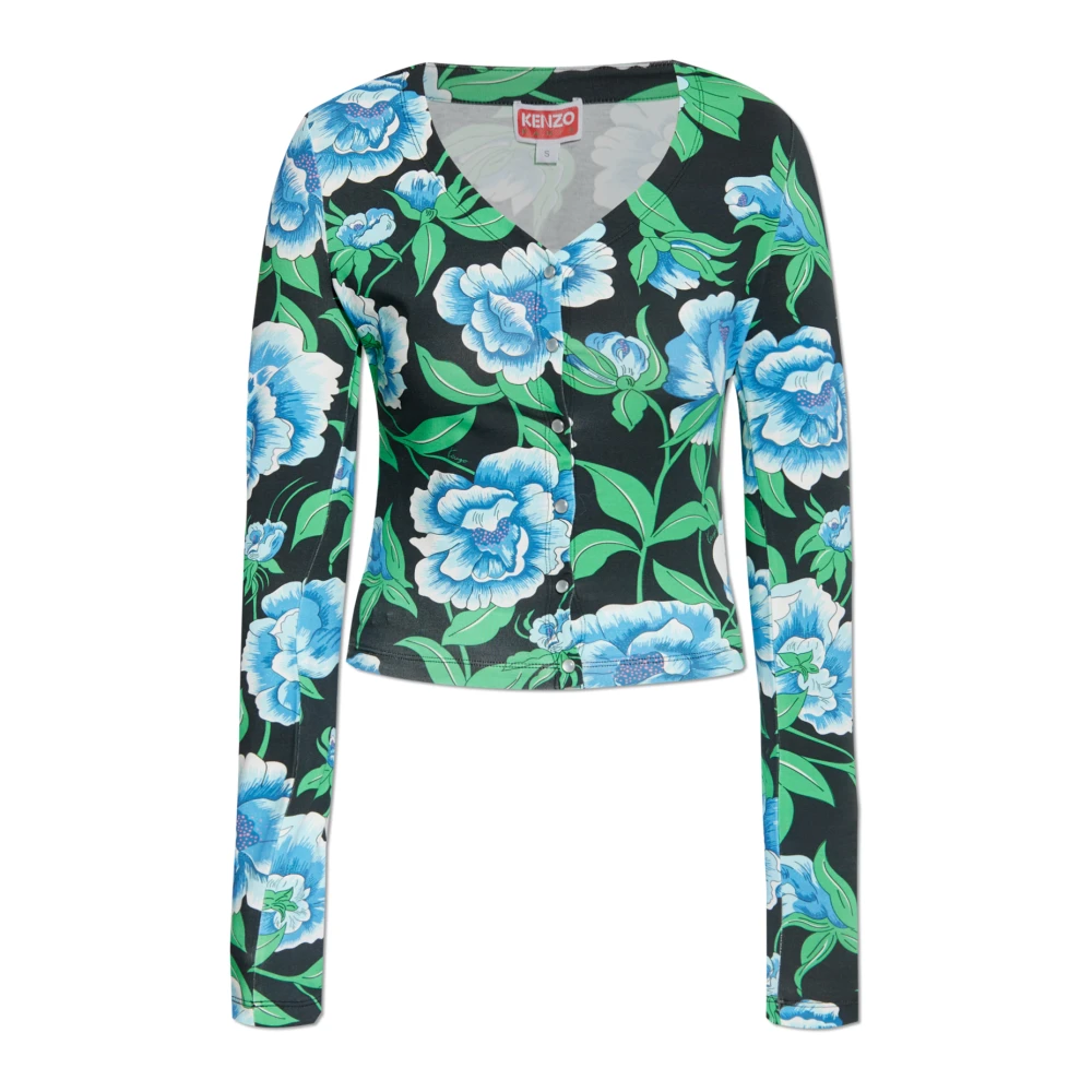 Kenzo Topp med blommotiv Multicolor, Dam