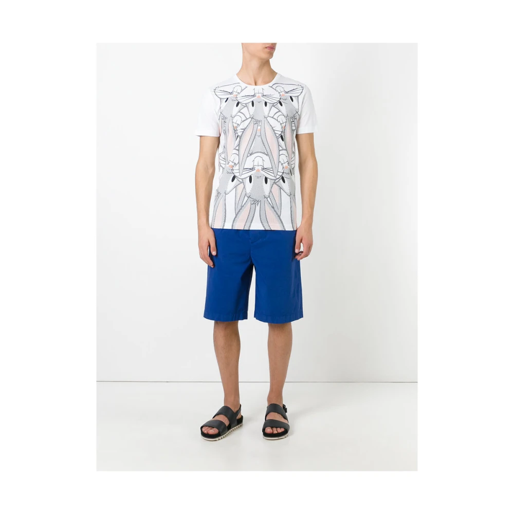 Iceberg Witte Bugs Bunny Katoenen T-shirt White Heren