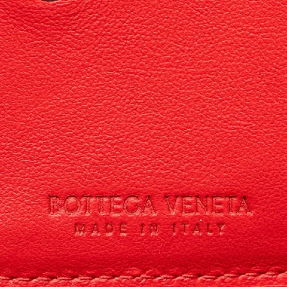 Bottega Veneta Vintage Pre-owned Leather wallets Red Dames