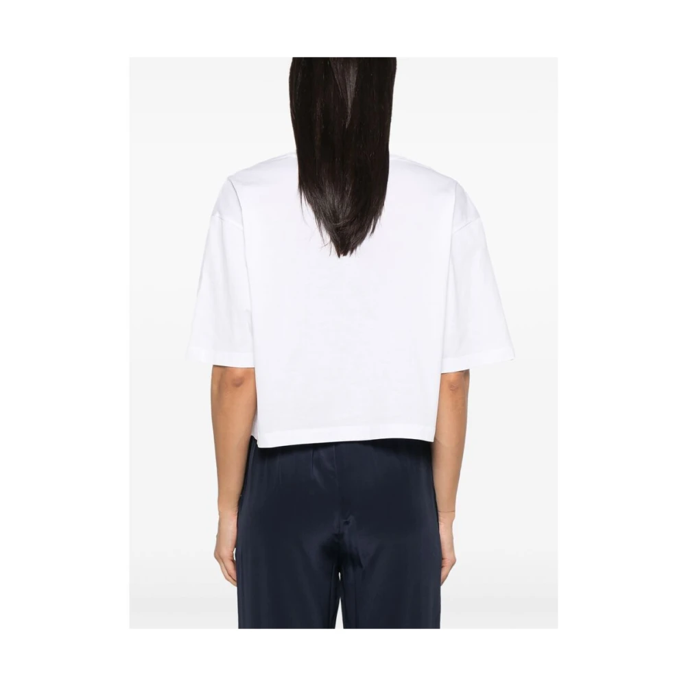 Marni Gingham Check Jersey T-shirt White Dames
