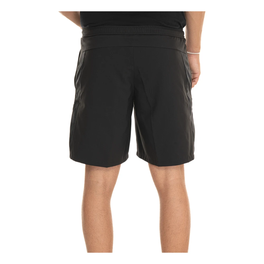 Boss Drawstring Shorts met Zijlogo Black Heren
