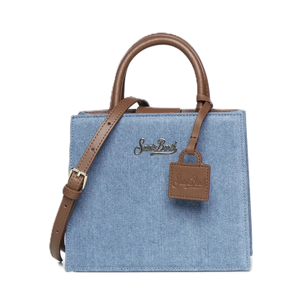 Mc2 Saint Barth Blue Handbags, Female, One Size, Shop Bag Midi
