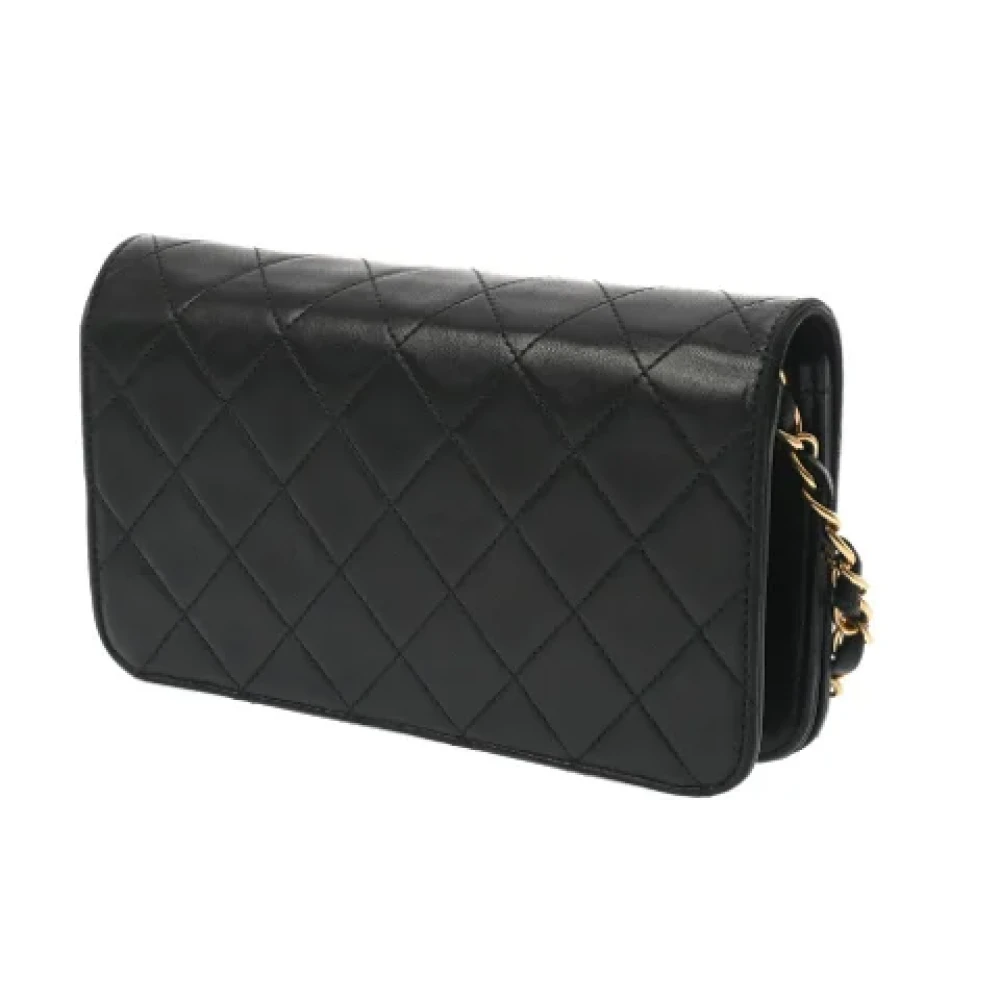 Chanel Vintage Pre-owned Leather wallets Black Dames