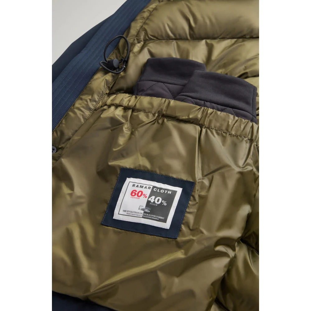 Woolrich Arctic Parka Melton Blue Heren