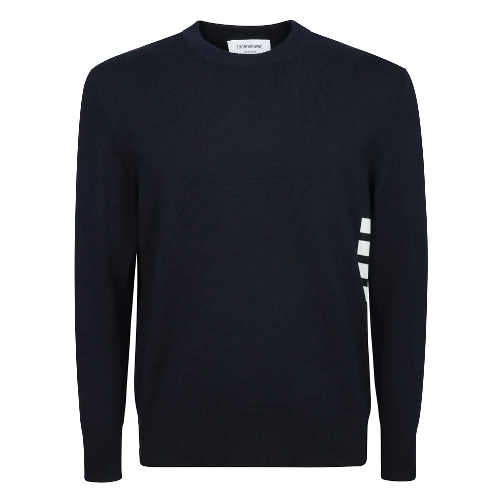 Thom Browne Men's Blue Classic Cotton Shirt With Grosgrain Details